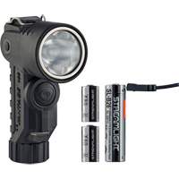 Lame de poche &agrave; alimentation multiple &agrave; angle droit pour casque Vantage 180 X, DEL, Piles Rechargeable/CR123A, Polym&egrave;re de nylon TGS INDUSTRIEL