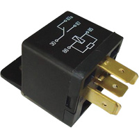 SPDT Mini Relay with Resistor, Plug, 40 Amps, 12 V TGS INDUSTRIEL