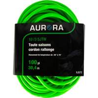 Industrial Extension Cord, All-Weather, SJTW, 10/3 AWG, 15 A, 100' TGS INDUSTRIEL