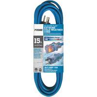 Cordon rallonge pour le froid extr&ecirc;me Glacier Flex, Ext&eacute;rieur, SJTW, AWG 16/3, 13 A, 15' TGS INDUSTRIEL